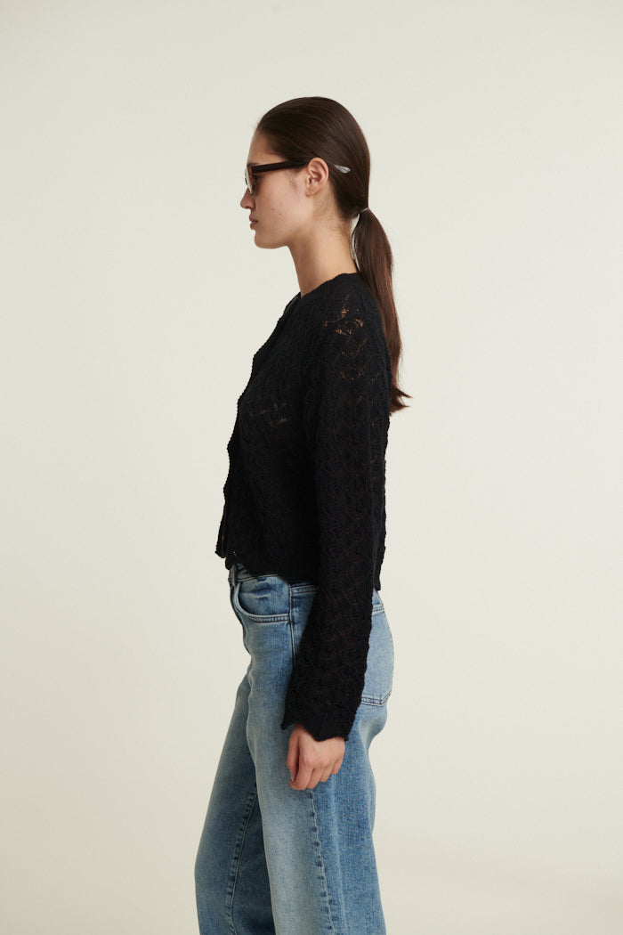 Basic Apparel Dania Cardigan Cardigans 001 Black